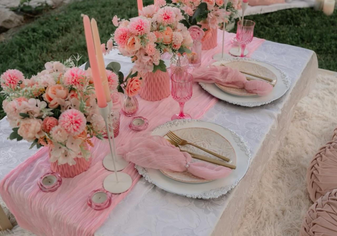 A styled table setting at home